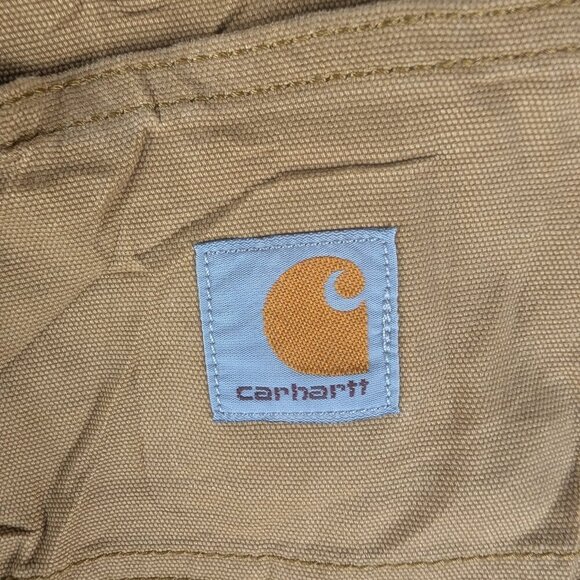 Carhartt Mens Tan Canvas Work Shorts Size,‎ Utility, Casual, Outdoor - Picture 3 of 6